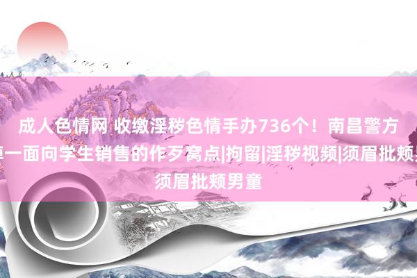 成人色情网 收缴淫秽色情手办736个！南昌警方端掉一面向学生销售的作歹窝点|拘留|淫秽视频|须眉批颊男童